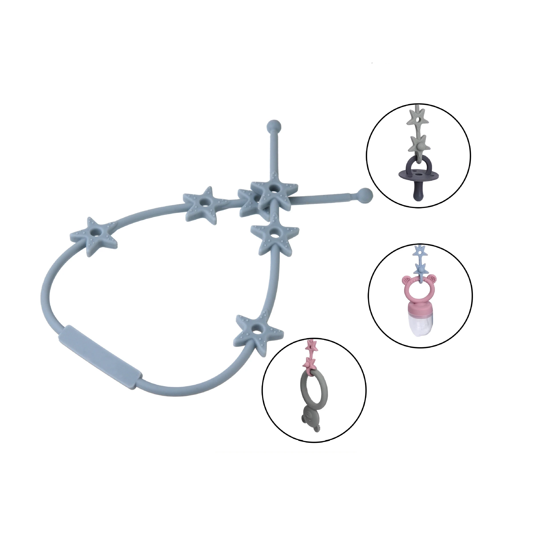 

Детская цепочка для пустышки с безопасными ремешками, силиконовый аксессуар для детской бутылки, держатель для чашки, ремешок для детской коляски