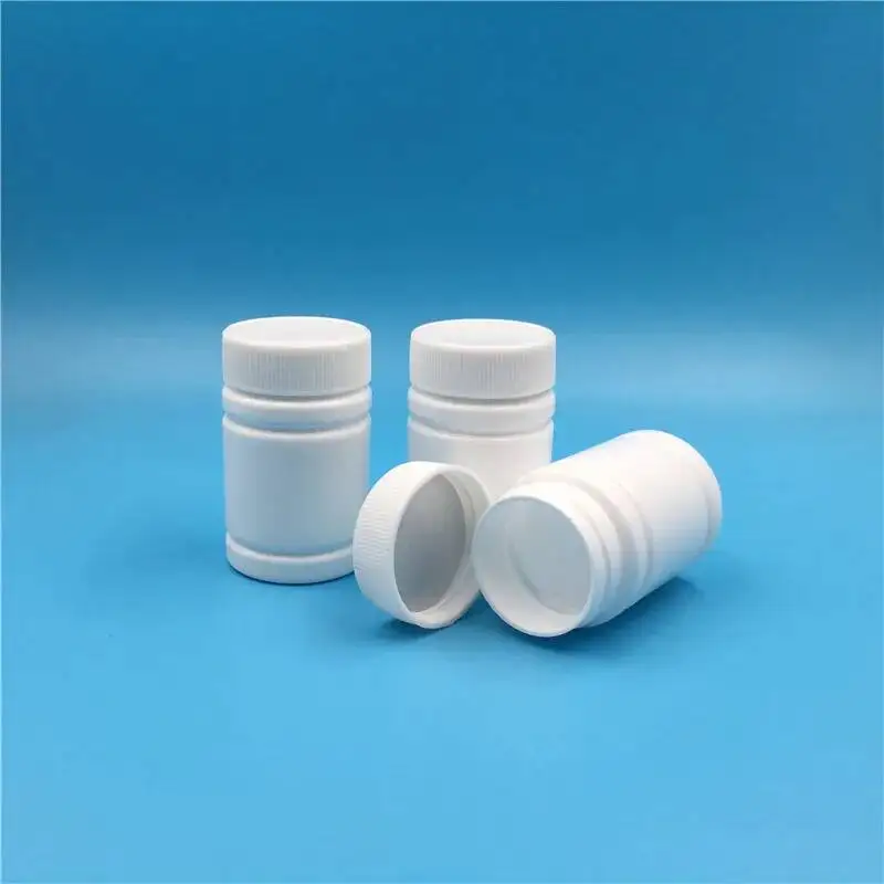 50 Pcs HDPE White Plastic Empty Jars - 30ml 50ml 80ml 120ml Refillable Containers for Creams, Powders, Bath Salts & Cosmetics