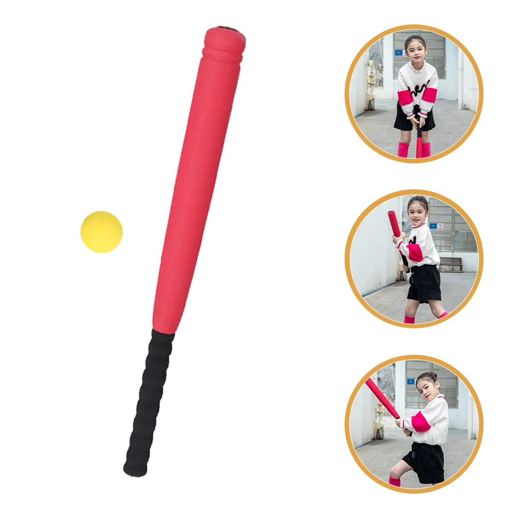 2 Sets outside Kids Toys Children's Baseball Bat Interesting Outdoor Girl Red Teenagers