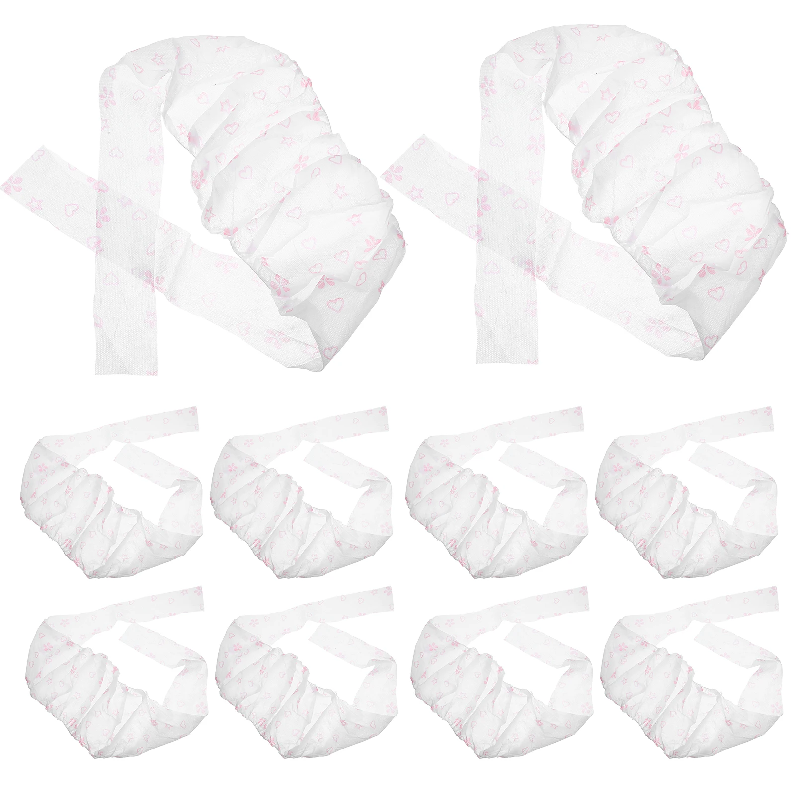 20 قطعة حمالات الصدر القابل للتصرف النساء لينة غير المنسوجة النسيج تنفس سبا السفر صالون تجميل ساونا مطبوعة أنيق العصابة حمالات الصدر #6