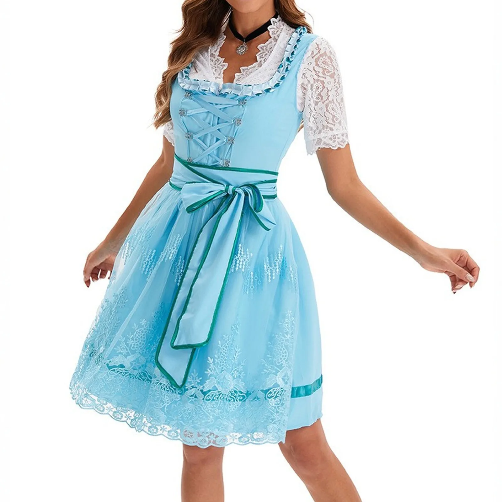 

2025 г., карнавальный бал, женское платье, одежда, костюм Октоберфеста, нарядная юбка для косплея, женское винтажное платье на бретелях в стиле кантри, полный размер