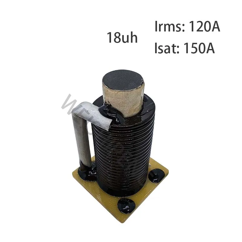 

18uh120A High power inductor R-bar, high current reactance, flat coil inductance