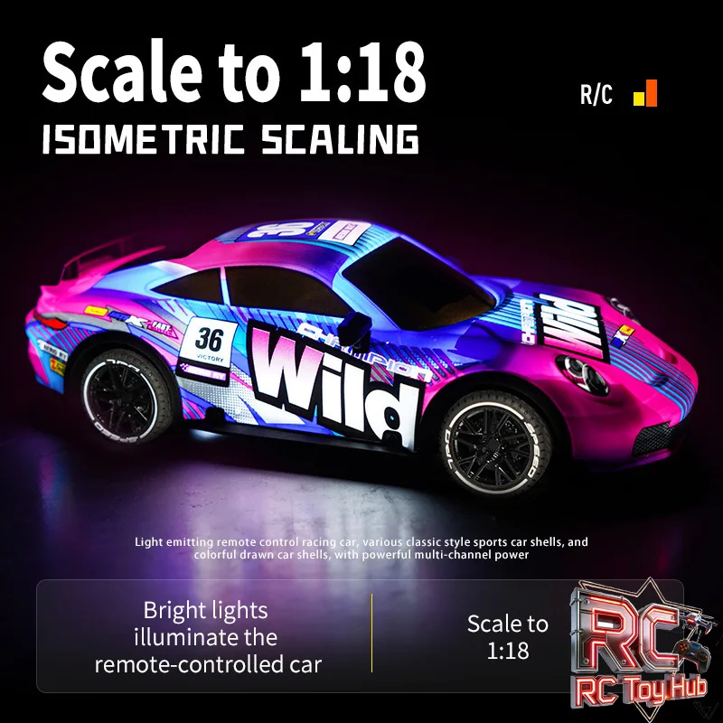

Новая модель радиоуправляемой дрифт-машины в масштабе 1:18 со светодиодами, детская игрушка, гоночная машинка (батарея в комплект не входит), для игр в помещении и на улице