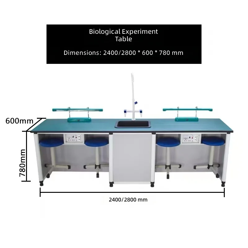 Customizable Modern Biology Chemistry Lab Table Chemguard Surface Countertop Wholesale Student Experiment Bench Hospital School