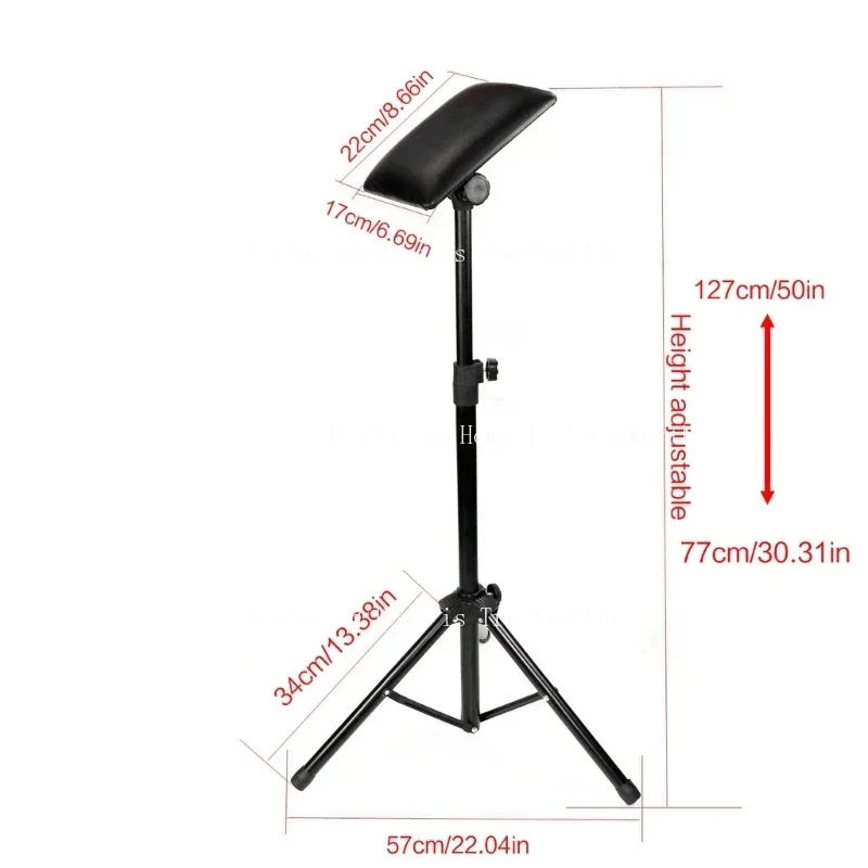 Iron Tattoos Arm Leg Rest Stand Portable Fully Adjustable Chair For Tattoos Studio Work Supply Bed Stool 77-127cm