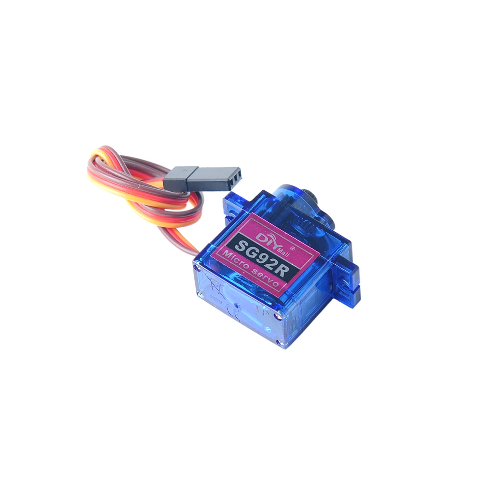 4 pces 9g sg92r micro servo motor analógico 180/270/360 graus 4.8-6.0v mini peças de servos analógicos para avião rc helicóptero modelo de carro