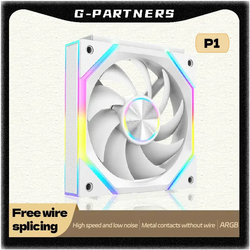 P1 PC Fan Jungle Leopard Interstellar SE Building Block Fan Triple 12cm ARGB Computer Metal Contacts Without Wire Splicing