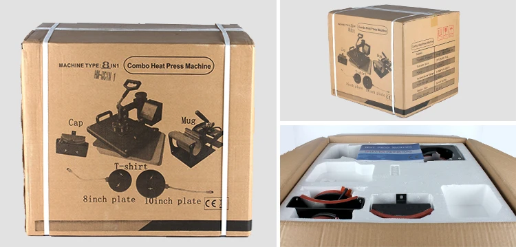 Cost Effectively Thermal Heat Price Machine 8 in 1 for T-shirt