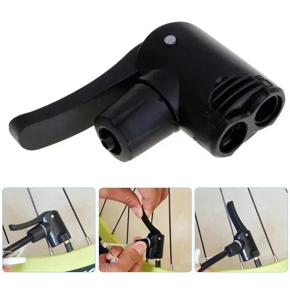 2026 New Bicycle Bike Track Pump Nozzle Dual Head Adapter Convertor