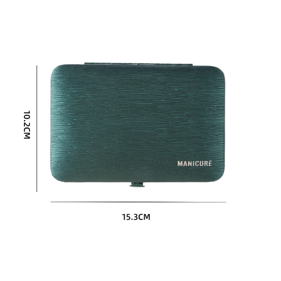 스테인레스 스틸 네일 커터 세트, 접이식 가방 포함, 매니큐어 키트, 가위 메이크업, 미용 도구, 8-18 개/세트