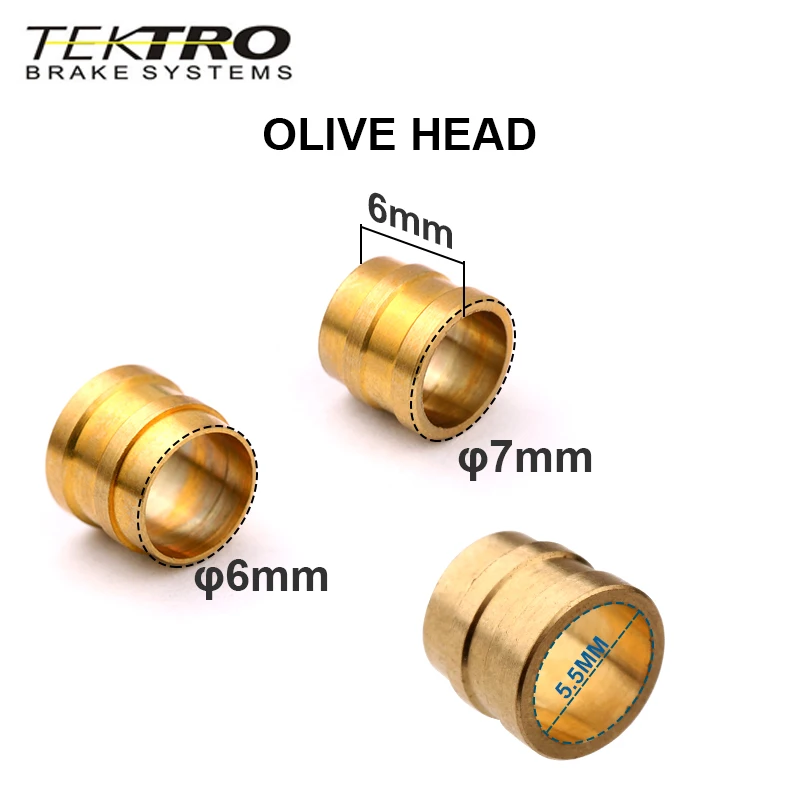 Tektro MTB Olive Head 5.5mm Hydraulic Disc Brake Tube Oil Needle Mountain Bike Disc Tubing Olive for Tektro Brake