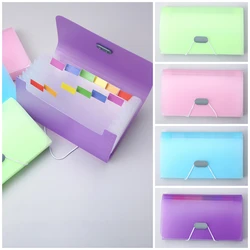 A6 File Document Bag Expanding Organ Bag Waterproof Data Book File Pouch Bill Organizer Multi-layer Folder Stationery Storage