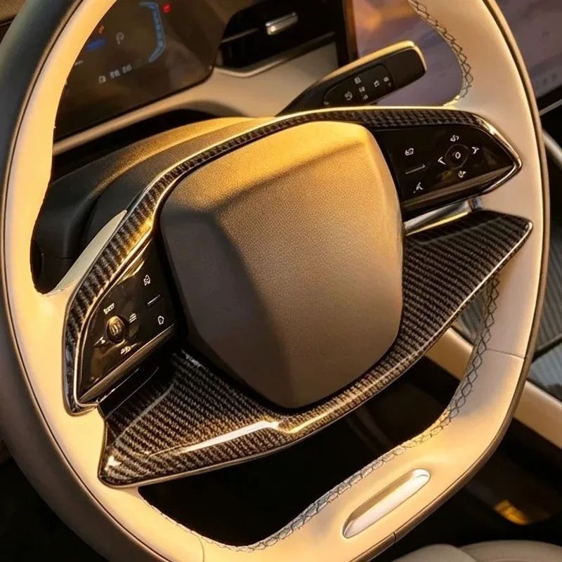 For Steering Wheel Bright Trim Interior Plastic Chrome Modified Accessories Fit For Chery Jaecoo J5 EV