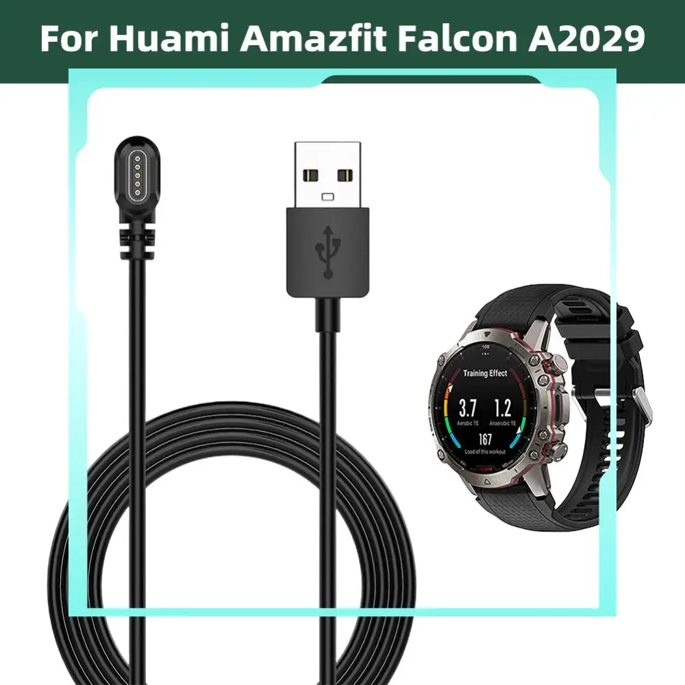 

USB-кабель для зарядки с многоуровневой защитой и передачей данных, сменный зарядный шнур для часов Huami Amazfit Falcon A2029