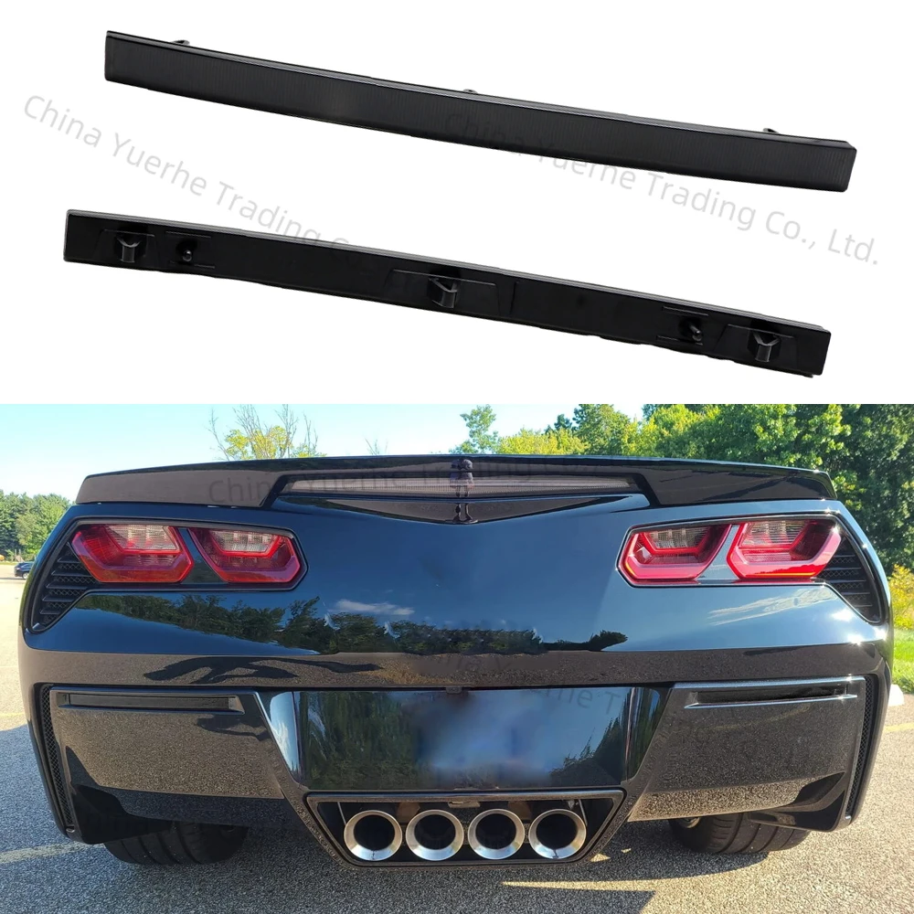 

2 шт. дымовые линзы, светодиодный отражатель заднего бампера, лампа для Chevy Corvette C7 2014-2019, красный цвет, стоп-сигналы