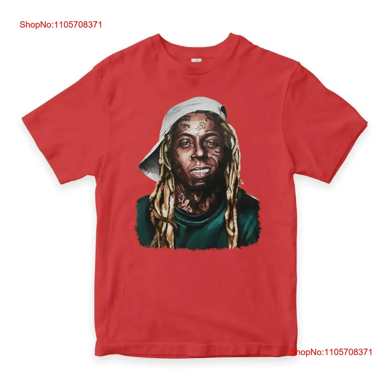 Lil Wayne Art T Shirt Cotton Men's and Women's Sizes LLW 67614 vintage Washed homme Versatile graphic Soft streetwear fashion