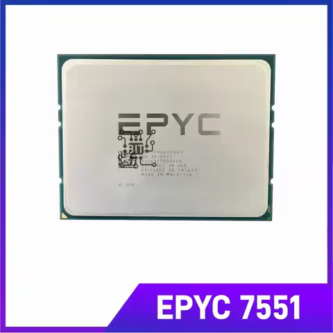 CPU AMD EPYC 7551 32 núcleos 64 threads 2,0 GHz 180 W 64 MB soquete SP3 CPU de servidor EPYC7551