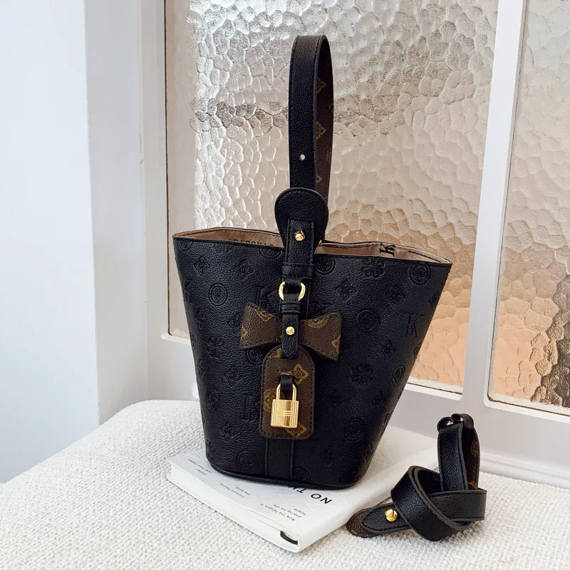 

2025 Print Mother Daughter Set, Bucket Underarm Shoulder Bag, Women's Versatile Crossbody Commuter Purse, Day to Night Tote