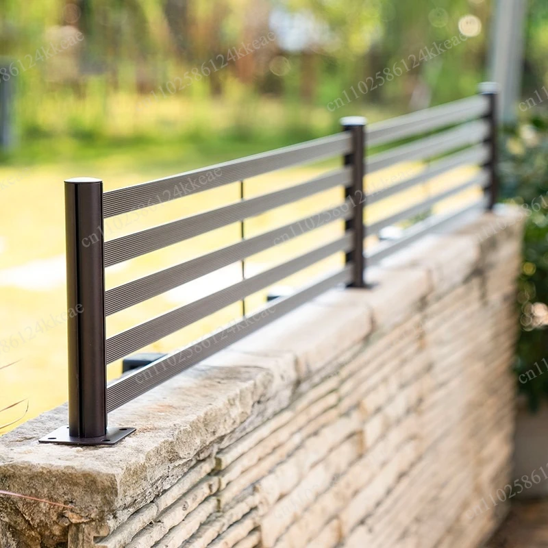 Aluminum alloy balcony heightened wall flower pool  fence villa courtyard rooftop  fish pond fence