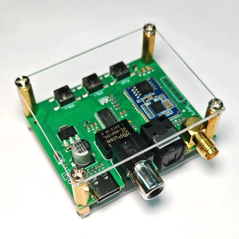

Модуль Bluetooth Qualcomm QCC5181, оптоволоконный коаксиальный USB-аудиоприемник, звуковая карта, аудиоприемник без потерь, LDACLHAC
