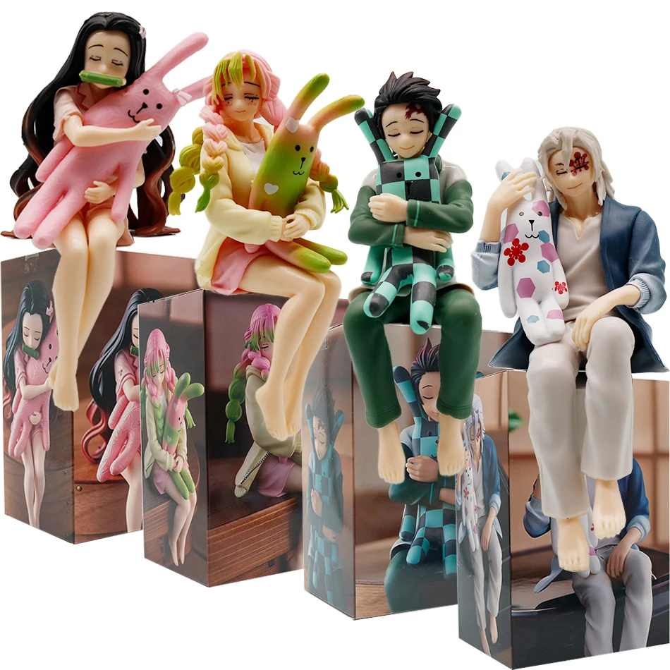 

In Stock Anime Demon Slayer PVC Figure Model Nezuko Kamado Mitsuri Kanroji Uzui Tengen Tanjirou Ornament Gift Collectible Toy