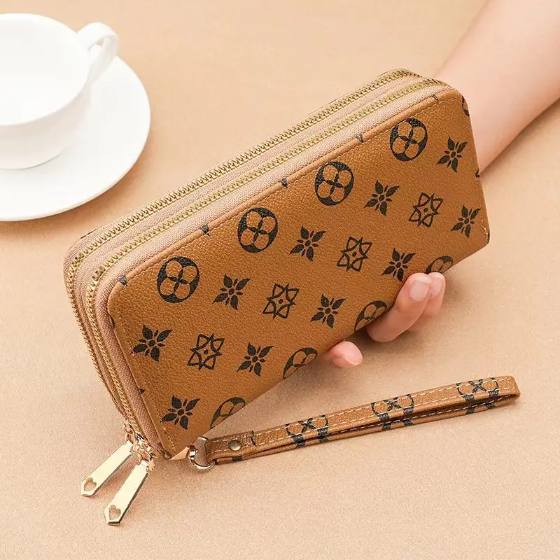 Women Wallets Pu Leather Women Purses Fashion Long Zipper Women\'s Wallet Money Coin Holder Female Long Purse