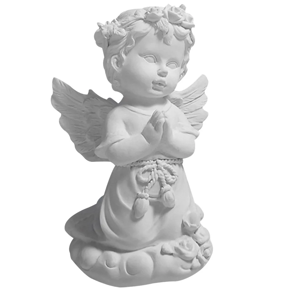 

Angel Resin Statue Praying Gesture Durable Resin Sculpture Home Decoration Angels Figurines Angel Statue