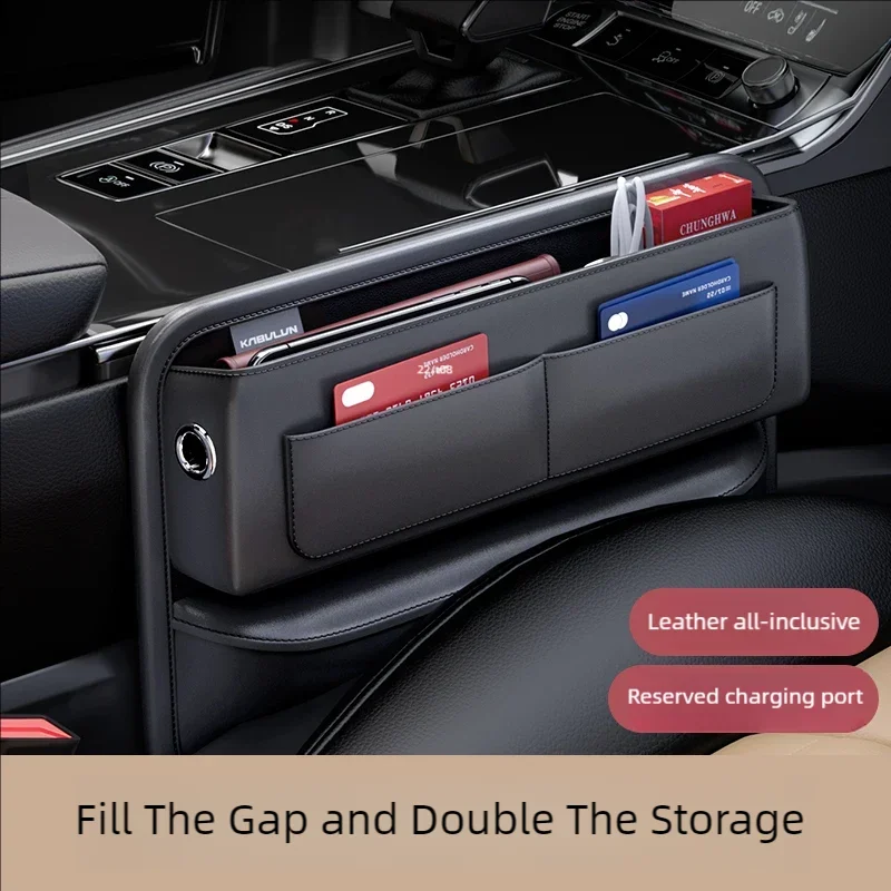 JFBONIN Car Storage Bag with Multiple Card Slots Crevice Central Control Storage Box for Driver And Passenger Creative Texture