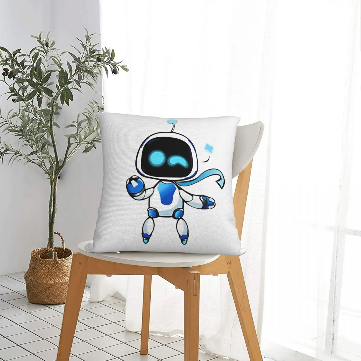 Astrobots Wink Pillow Cases Cushion Cover Creative Decorative Throw Pillow Case Cover for Sofa 18"x18" image 3