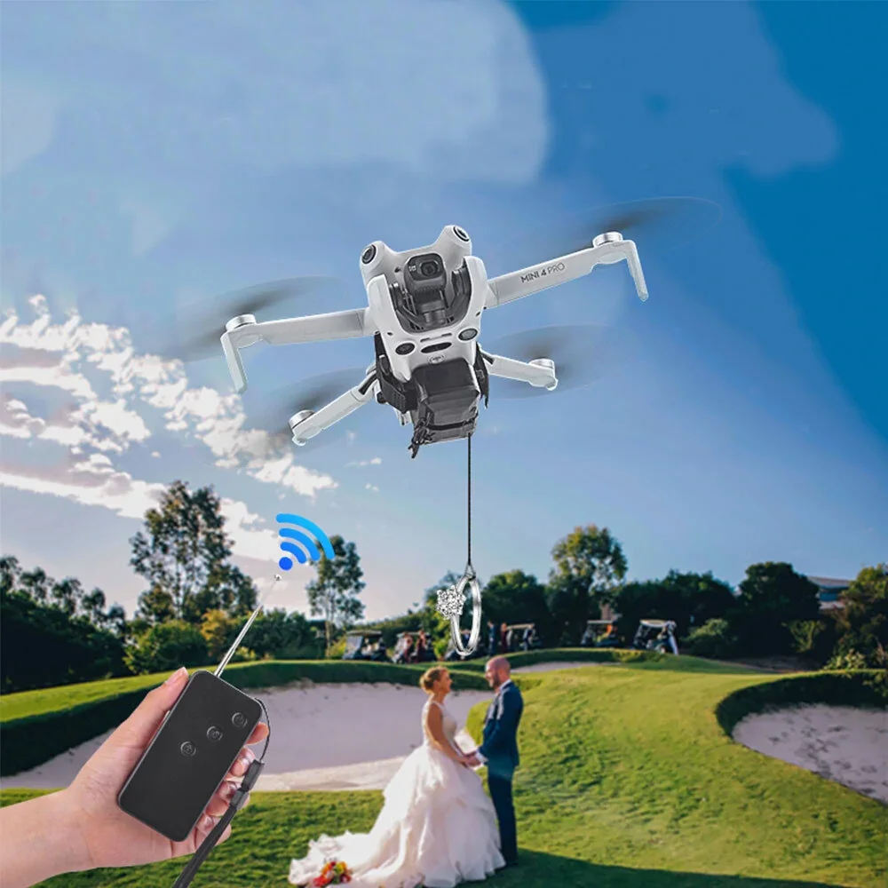 BRDRC DP500 Universal Airdrop Air Dropping System Remote Thrower Transport Gift Sea Fishing Delivery Device
