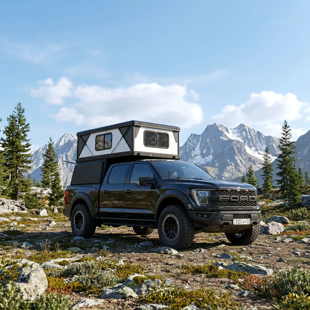 Outdoor Camping Waterproof Rooftop Hard Shell Aluminum Pick Up Truck Canopy Roof Top Tent Camper Customize