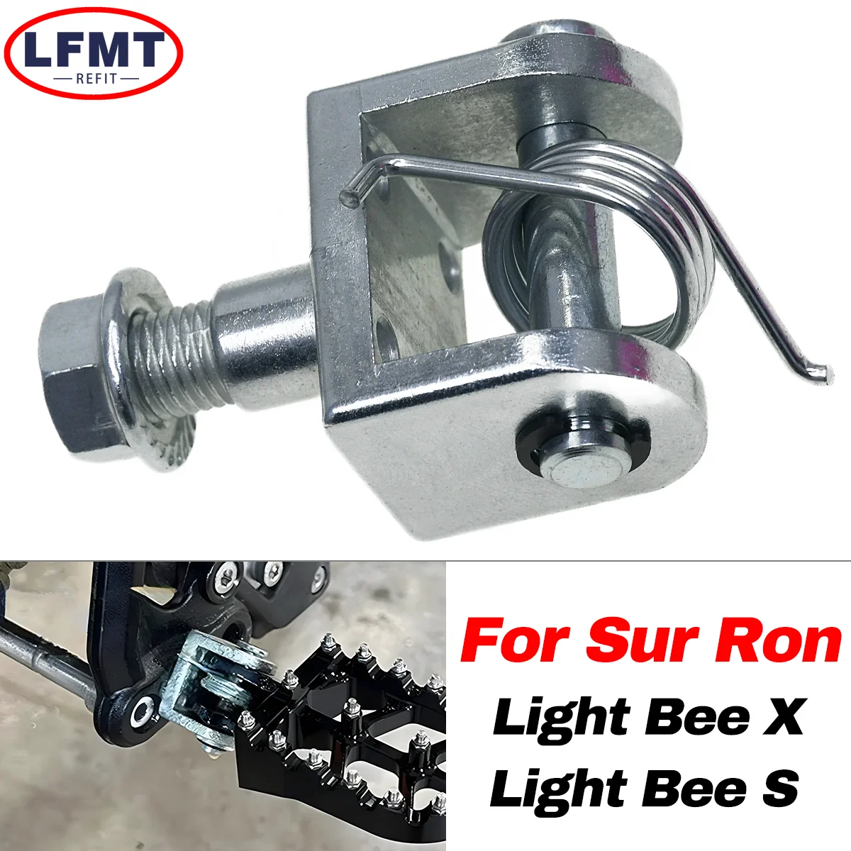 

Motorcycle Footpegs Foot Pegs Rests Pedals Bracket For Sur-Ron Sur RON Light Bee X/S For Segway X160/X260 Electric Dirt Bike