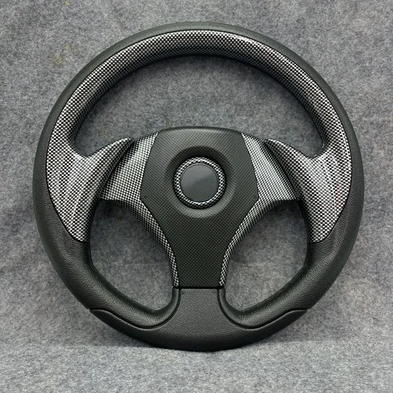13 Inch PU Racing Steering Wheel Go Kart Sim Rig Universal Fit Colorful Sport Gaming Modified 6 Bolt Auto Car Interior Accessory