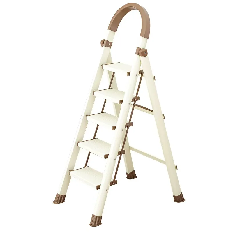 CX aluminum alloy pedal household ladder folding herringbone ladder widening and thickening indoor stairs five, six, seven steps