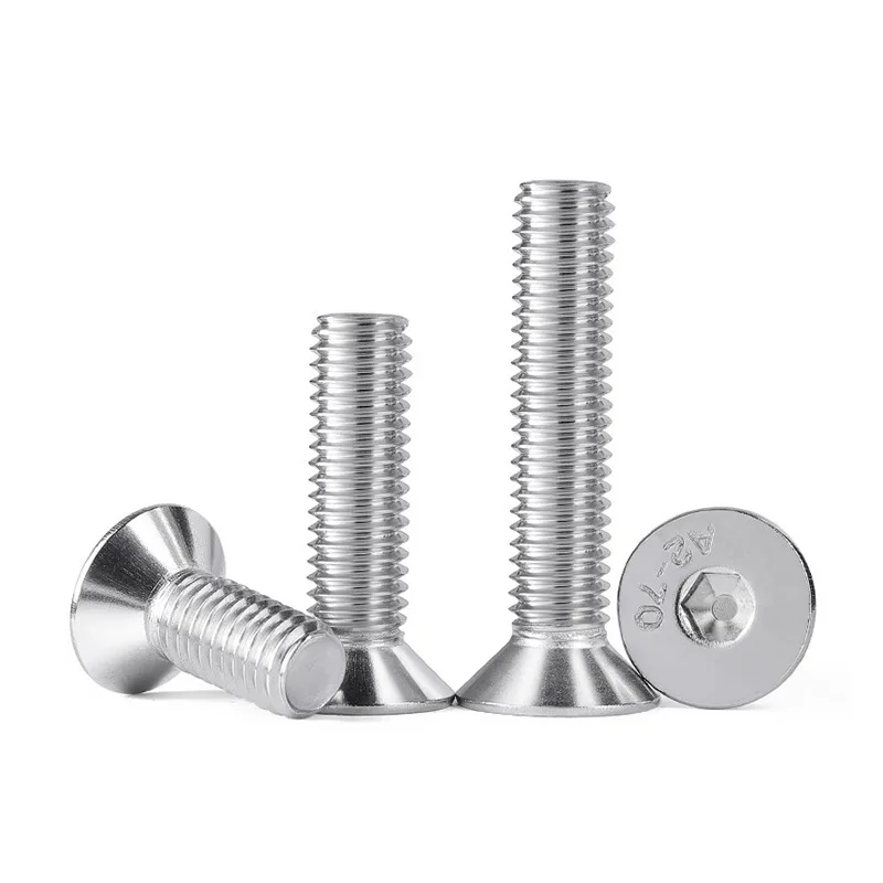 Weiyi DIN7991 1/4'' 5/16'' 3/8'' 1/2'' UNC-Gewinde SUS304 A2-70 Edelstahl Senkkopf-Inbusschrauben – Detail 7