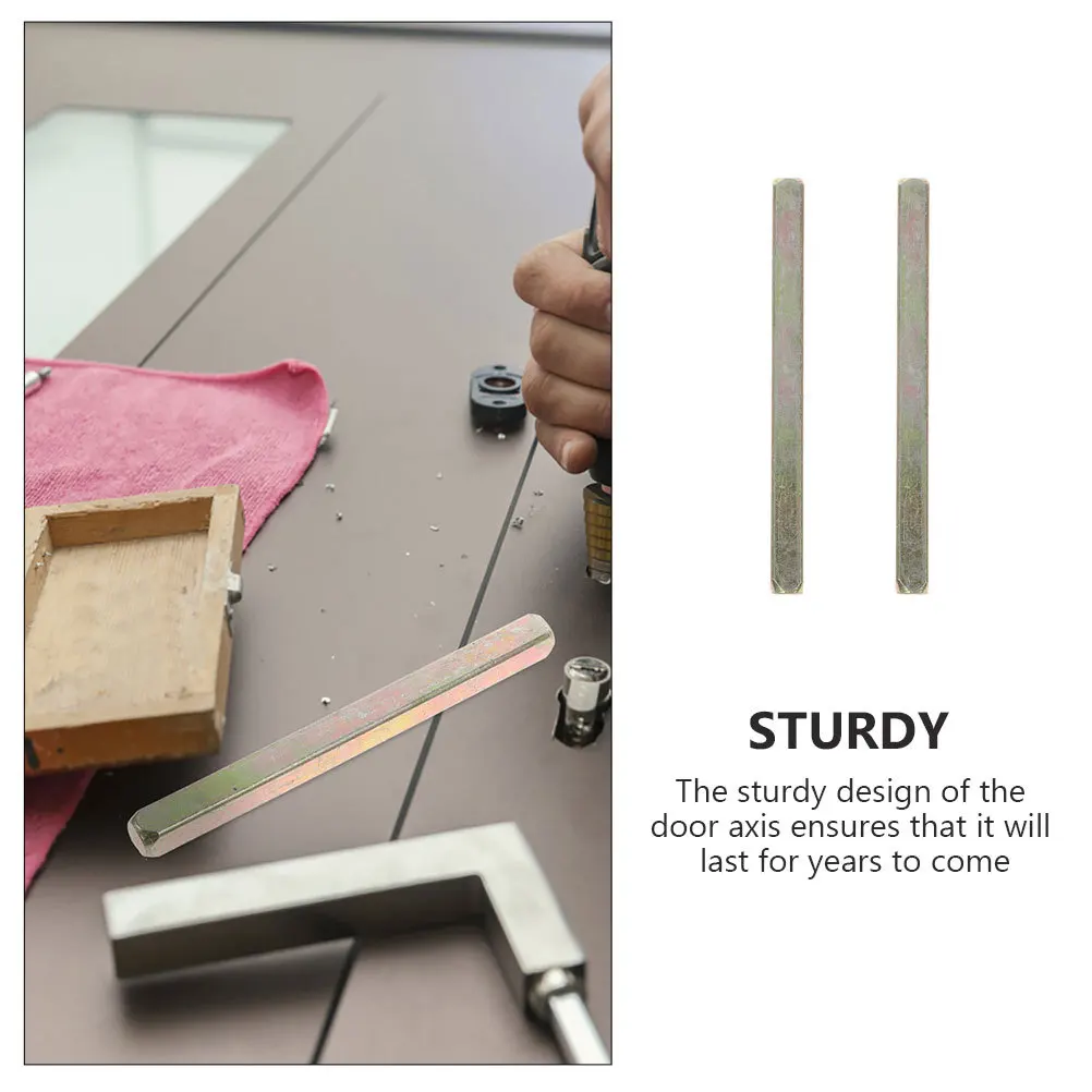 

2pcs 65Mm Door Accessories Square Drive Spindle For Style Door Replacement Vintage Hardware Straight Knob Long