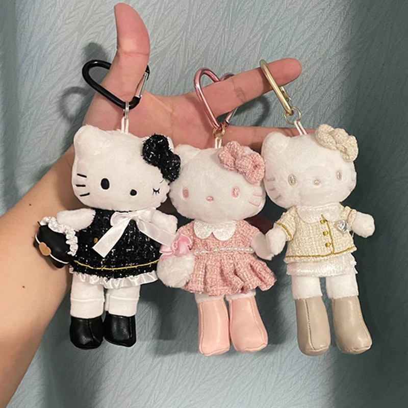 

Kawaii Sanrio Hello Kittys Leggy плюшевый брелок милый аниме мультфильм кулон анти-потерянный брелок для ключей для девочек праздничные подарки