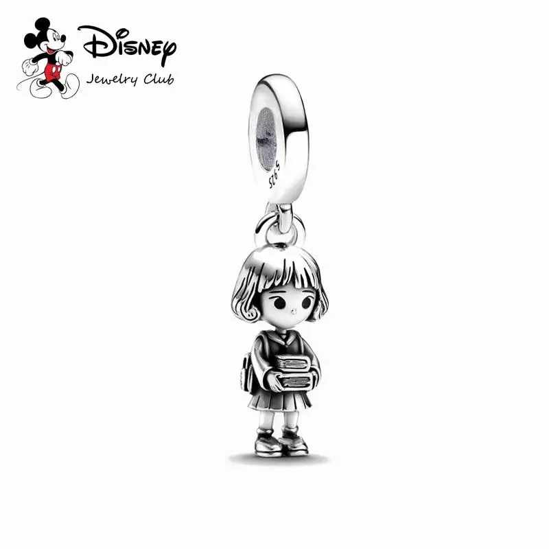

Hot Sell S925 Silver MINISO "College girl" Charm Gift-Giving Dangle Bead Fit Snake Chain Jewelry Sulley Christmas Gift
