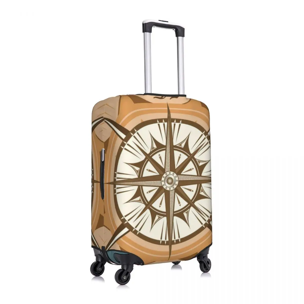 Medieval Compass Wind Rose Imprimir Bagagem Protetora Poeira Cobre Elastic Impermeável 18-32inch Suitcase Cover Viagem Acessórios