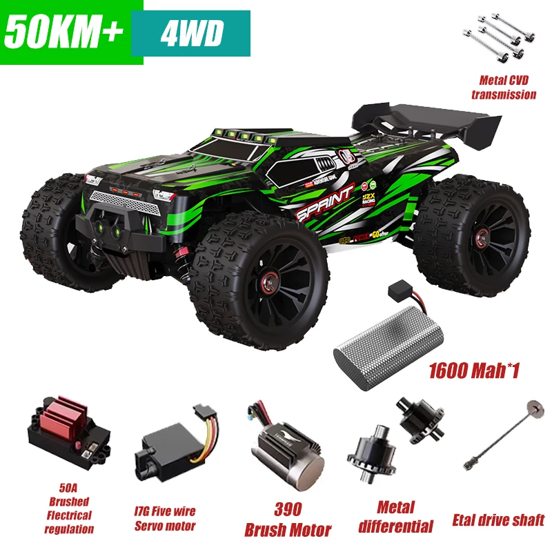 1:16 RC auto's 85 km/u of 50 km/u 4WD RC auto hoge snelheid drift monster 4x4 truck voor kinderen vs Wltoys 124017 3s batterij vs SG116 MAX