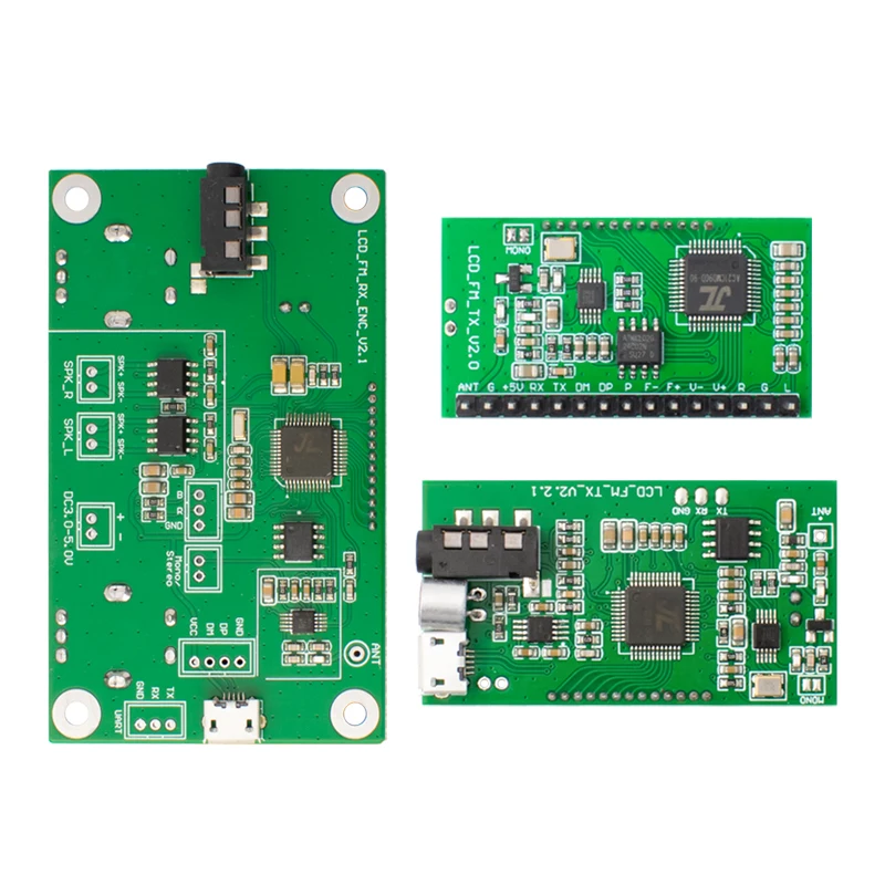 Módulo de radio digital de modulación de frecuencia inalámbrica FM/botones dobles estéreo de recepción de Audio/botones/versión LCD