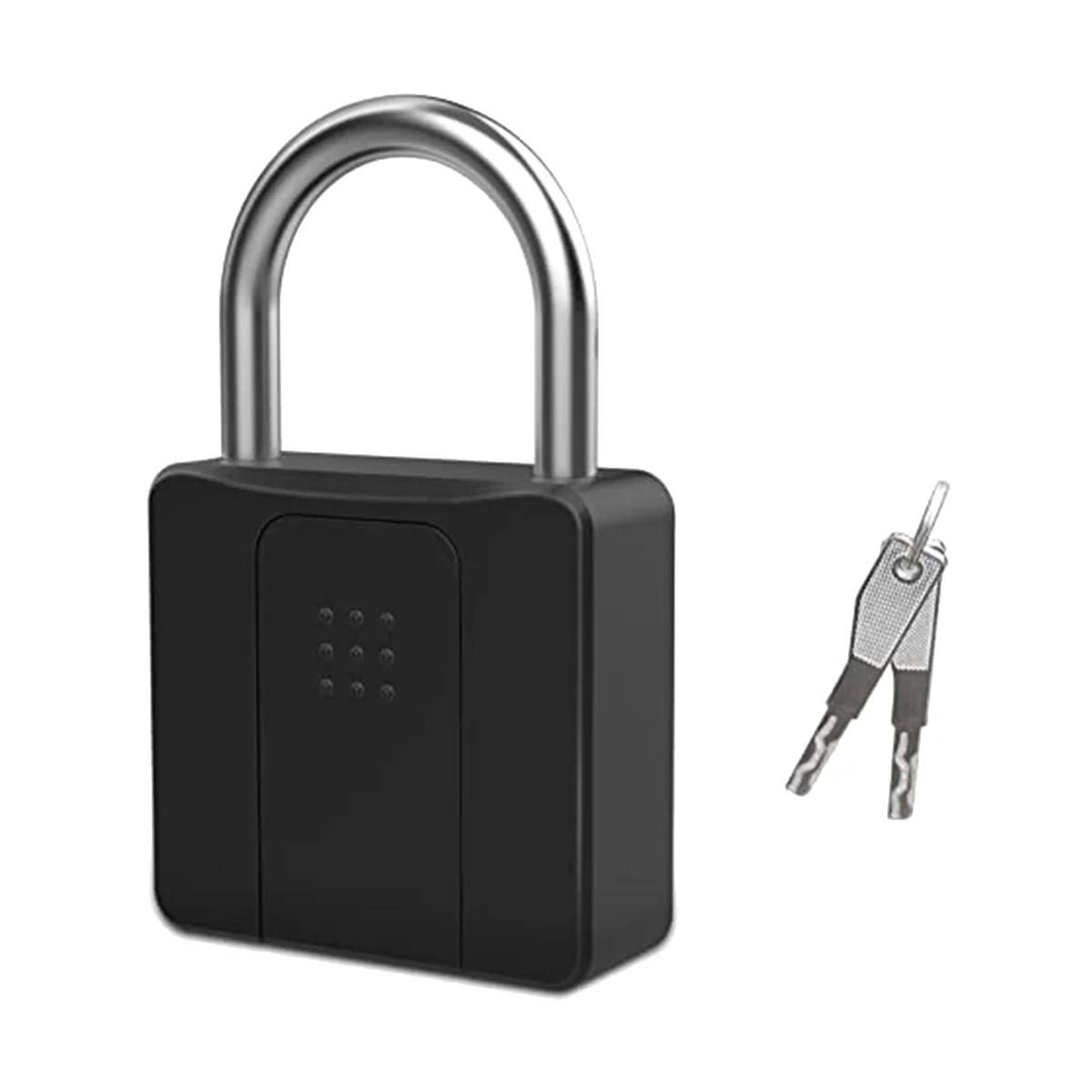 

Fingerprint Padlock with Key Fingerprint Bluetooth Padlock, Guardrail Door Lock, Gate, Warehouse, Gym Waterproof Padlock