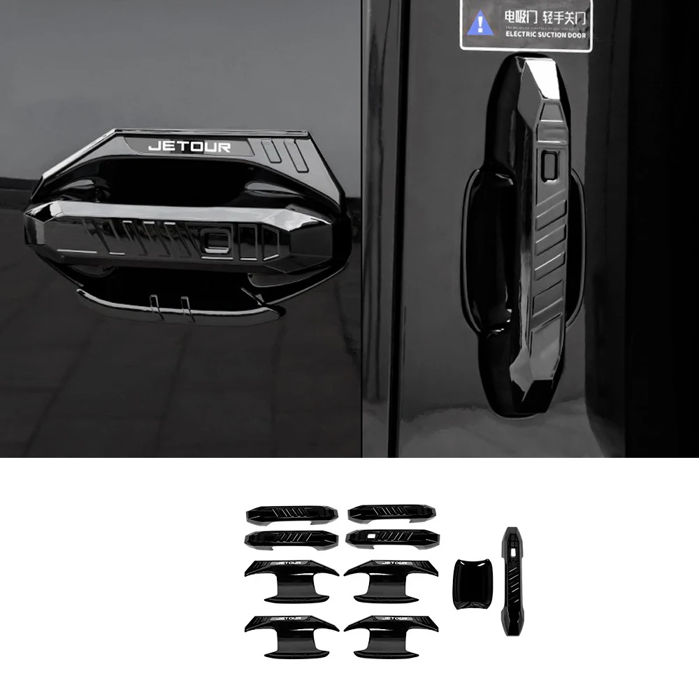 

Автозапчасти для Chery Jetour Traveler T2 2023 2024, абс, углеродное волокно, дверная ручка, крышка, чаша, хвостовые ворота, модификация автомобиля, 3d наклейка