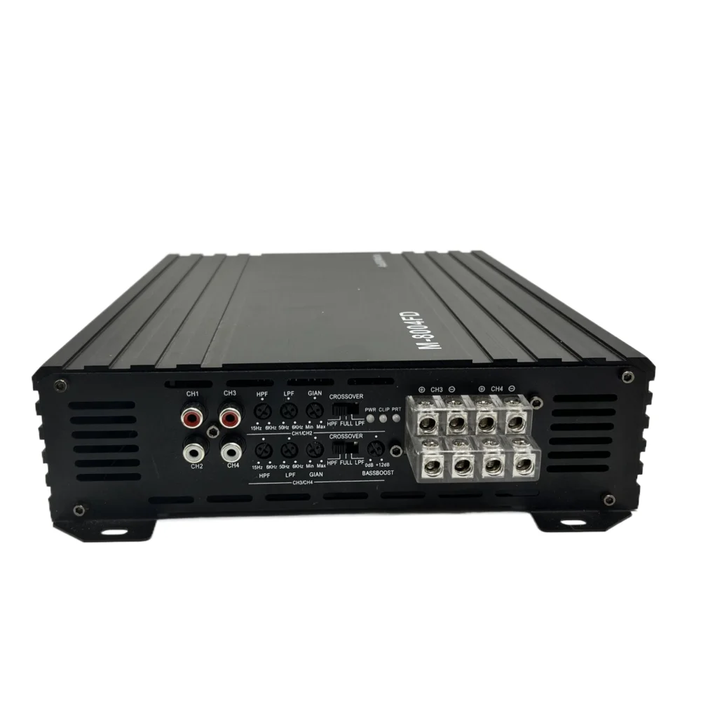 New Car Power Amplifier 800x4ch Class D Full Frequency Amplificador Universal Car Stereo Equalizers 20 - 20000 Hz