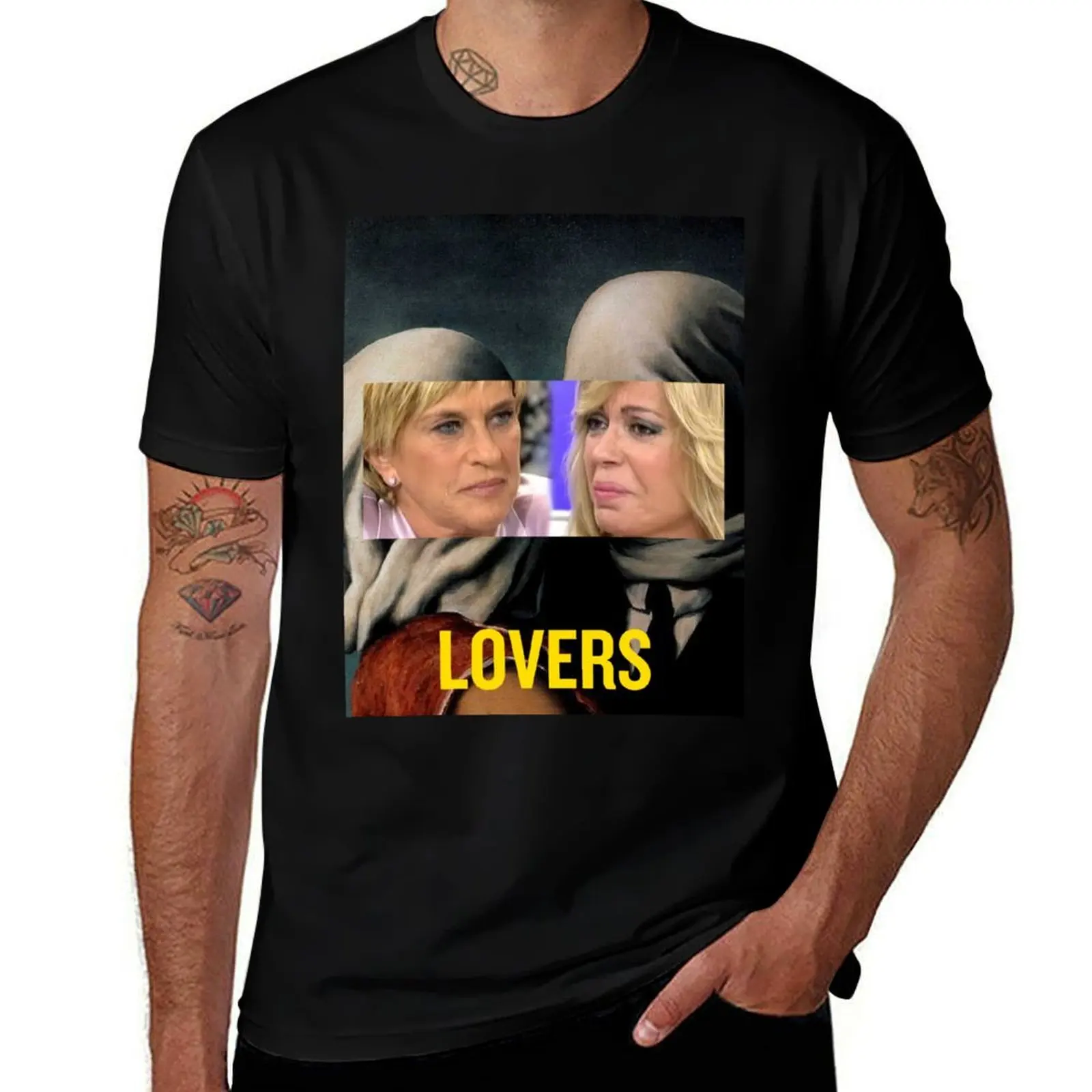 CHELO GARCIA CORTE, BARBARA REY Y LA NOCHE DEL AMOR como camiseta de los enamorados, camiseta de secado rápido que absorbe la humedad