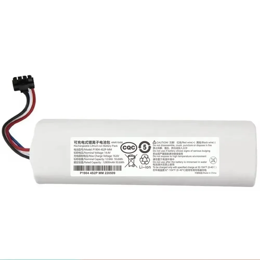 For Dreame L10s Ultra L10s L10 Ultra Robot Vacuum Mop Cleaning Machine Super Strong Replacement 12800mAh BatteryPack 4INR19/66-2