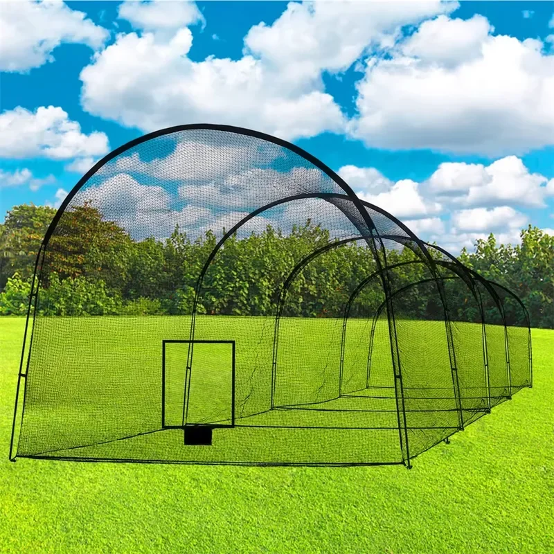 New BC05A, durable baseball batting cage net, polyester net and metal frame, China factory