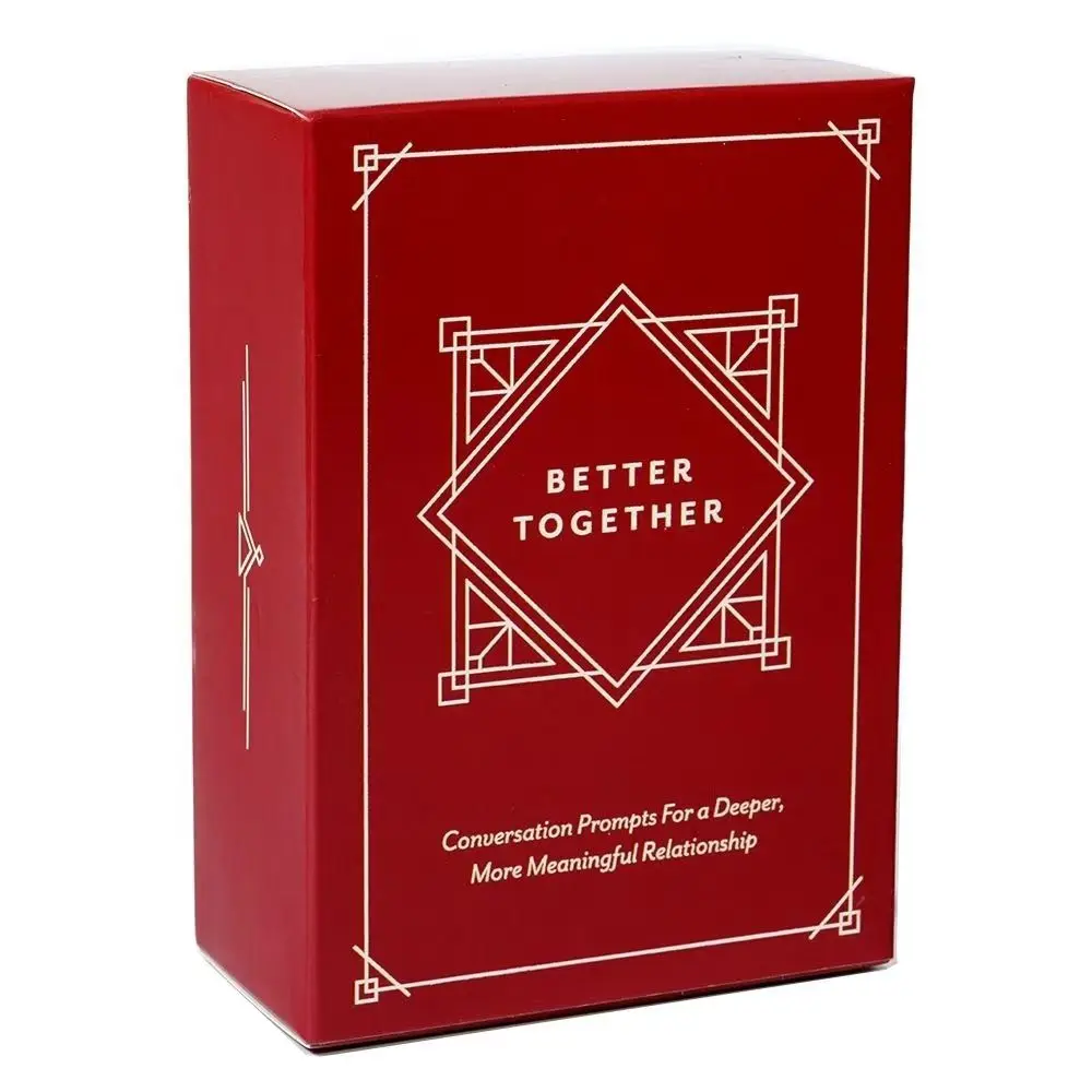 BETTER TOGETHER Honest Conversation Starter Couple Games 100 Romantic Deep Couple Questions Card Games Date Night Game Ideas