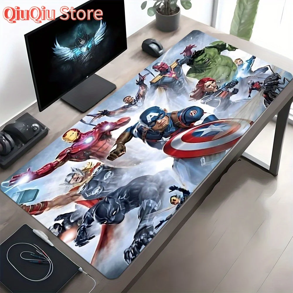 

[Сuthorized] 1 шт. коврики для мыши Marvel Iron Man Многофункциональный большой игровой коврик для мыши - нескользящий резиновый настольный коврик, подходящий для игр