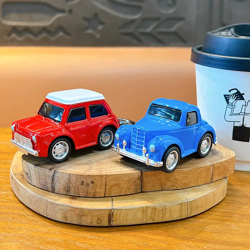 Jouet de voiture à inertie pour enfants, Mini voiture en alliage, coccinelle rétro, porte-clés de voiture classique, pendentif, jeu de bureau, cadeau pour garçon